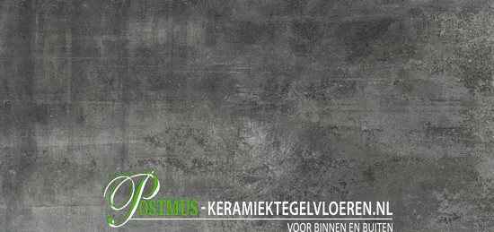 Keramiek tegels 40x80x1 cm Crudo antraciet*