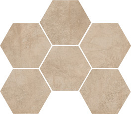 Keramiek tegels 18,2x21x1 cm Olivella sand hexagon*